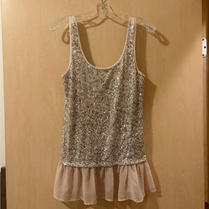Lily White Light Blush Top with Embroidered Logo